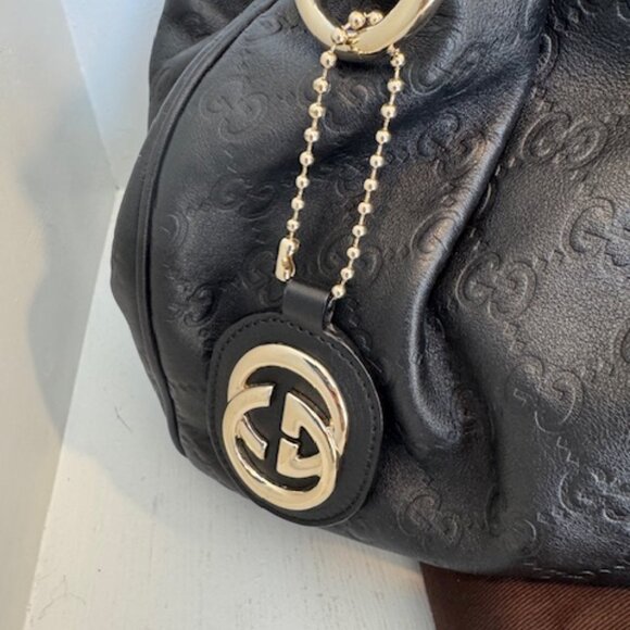 Gucci Black Guccissima Leather Medium Sukey Tote Bag - Picture 11 of 13